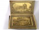 Leather wallet Souvenir engravings castles Germany calendar XIXth
