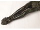Sculpture Christ crucifix bronze cross XIXth century