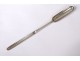 English sterling silver maroon spoon London goldsmith John Lampfert 18th