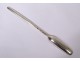 English sterling silver maroon spoon London goldsmith John Lampfert 18th