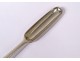 English sterling silver maroon spoon London goldsmith John Lampfert 18th