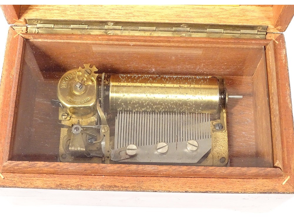 Proantic: Pendulum Music Box Reuge Sainte-croix Switzerland
