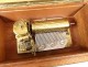 Wooden music box Reuge Sainte-Croix Switzerland 3 tunes Waltz early twentieth