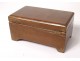 Wooden music box Reuge Sainte-Croix Switzerland 3 tunes Waltz early twentieth