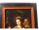 HSP religious painting Virgin Madonna lactating Flemish Holy Family 18th