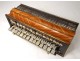 Romantic diatonic accordion rosewood mother-of-pearl brass Napoleon III nineteenth