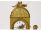 Clock gilt bronze Cythère birds cherub horn abundance Empire XIXth