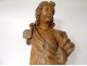 Sculpture carved wooden statue Saint-Jean Baptiste XVIIth century