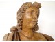 Sculpture carved wooden statue Saint-Jean Baptiste XVIIth century