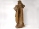 Sculpture carved wooden statue Saint-Jean Baptiste XVIIth century