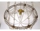 Luster basket tassels garlands crystal glass bronze Charles X XIX