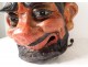 Large carnival head mask papier mache marine character XIXth century