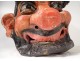 Large carnival head mask papier mache marine character XIXth century