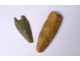 2 Breton flint prehistoric arrowheads Brittany Morbihan