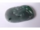 Plate nephrite jade pendant carved fish China Qing late nineteenth