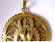 18 karat solid gold jewelry pendant with filigree antelope impala 34,34gr twentieth