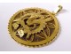 18 karat solid gold jewelry pendant with filigree antelope impala 34,34gr twentieth