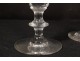 Series 6 champagne flutes cut crystal Saint-Louis model Caton XIXth