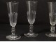 Series 6 champagne flutes cut crystal Saint-Louis model Caton XIXth