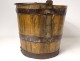 Bucket old oak wood wrought iron nineteenth century