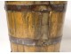 Bucket old oak wood wrought iron nineteenth century