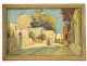 HSP orientalist painting view village Mosque Casbah Maghreb Morocco XIXth