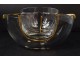 Baccarat France crystal golden metal caviar service twentieth century