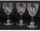 Series 6 water glasses cut crystal twentieth century