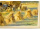 HST painting Raymond Lecourt harvest haymaking campaign cart twentieth