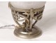 Night light glass paste bronze silver Art Deco twentieth century