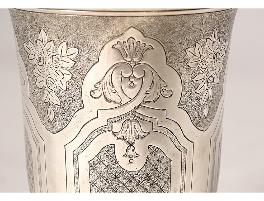 ANCIENNE TIMBALE PIEDOUCHE en argent massif minerve Christofle 128 gr EUR 135,00 - FR