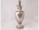 Sterling silver ewer Vieillard Paris goldsmith Lenglet 811gr flowers XIXth