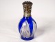 Lamp Berger crystal cut Saint-Louis color blue point metal twentieth