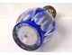 Lamp Berger crystal cut Saint-Louis color blue point metal twentieth
