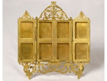 Golden brass photo frame Hivert Faubourg Saint-Honoré Paris XIX
