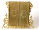 Golden brass photo frame Hivert Faubourg Saint-Honoré Paris XIX