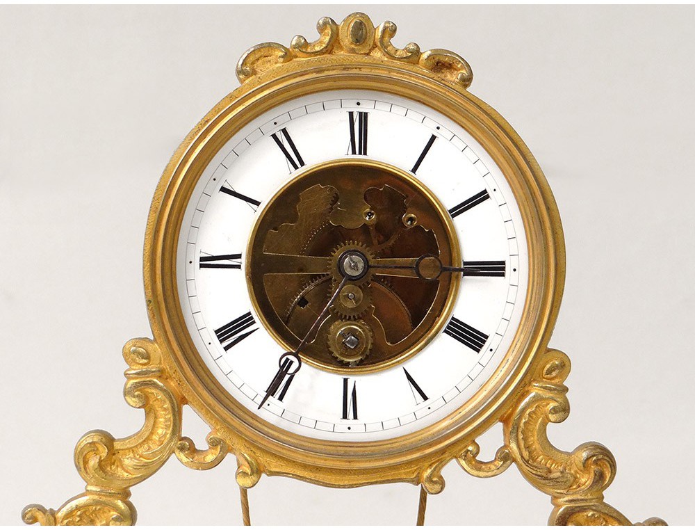 Antique Parkuhr Clockwork Brass No. 5219 Clock Movement