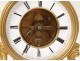 gilt bronze skeleton clock movement Farcot Love swing NapIII nineteenth