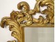 Mirror Italy carved gilded wood foliage beveled glass XIXth century