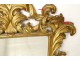 Mirror Italy carved gilded wood foliage beveled glass XIXth century