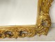 Mirror Italy carved gilded wood foliage beveled glass XIXth century