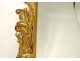 Mirror Italy carved gilded wood foliage beveled glass XIXth century