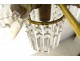 Chandelier crown 12 lights crystal baccarat tassels design bronze twentieth
