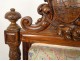 Rio rosewood armchair arms coat of arms alliance Brittany XIXth