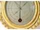 Barometer thermometer Réaumur Louis XVI gilded wood birds Binda XVIII