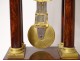 Gantry pendulum columns regulator mahogany gilt bronze I Empire XIXth