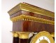 Gantry pendulum columns regulator mahogany gilt bronze I Empire XIXth