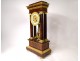 Gantry pendulum columns regulator mahogany gilt bronze I Empire XIXth