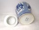 Pot pot covered white-blue Chinese porcelain signed Kangxi Qing