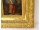 HSP painting Léonard Saurfelt portrait young woman wood bundle forest XIX